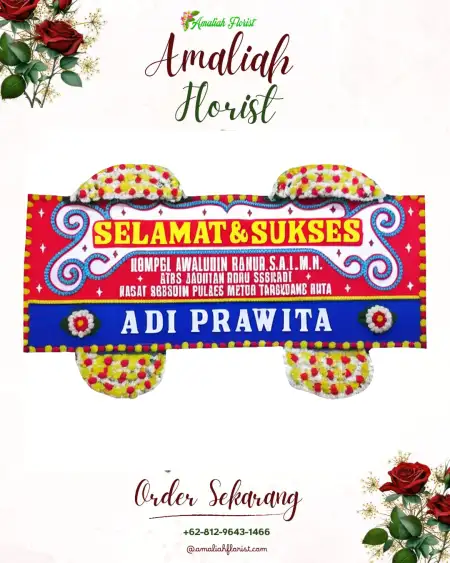 Papan Bunga Ucapan Selamat Nyawangan