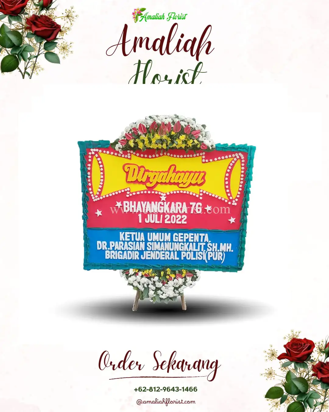 Papan Bunga HUT Ulang Tahun Nyawangan